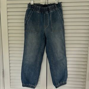 Jcrew Cropped Blue Denim Jogger Pants Petite Small